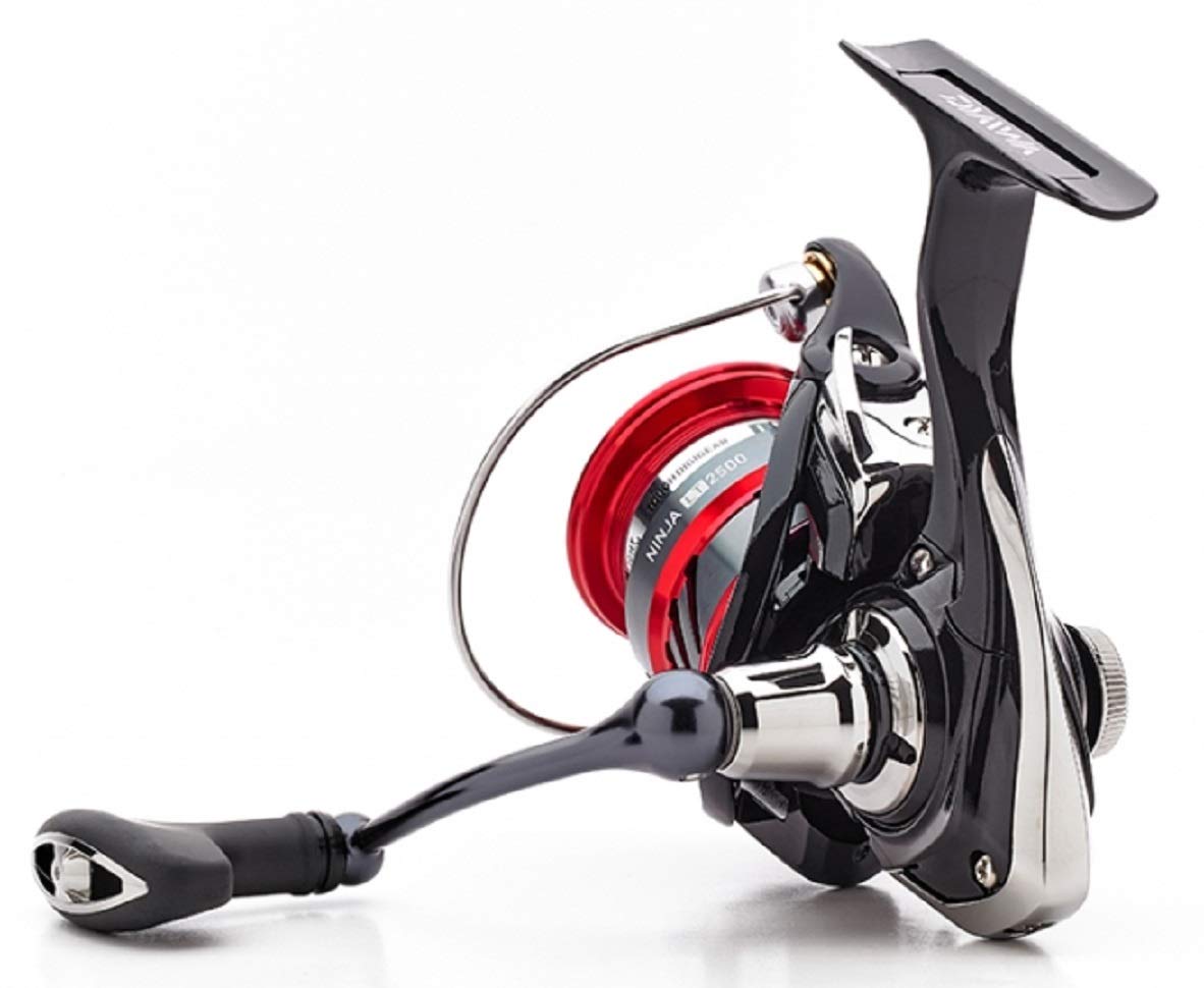 Daiwa Ninja LT 6000 spool close-up reveals finish and line capacity details.