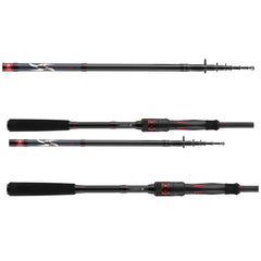Daiwa Ninja X-Compact Spin 769M casting action highlighting precision.