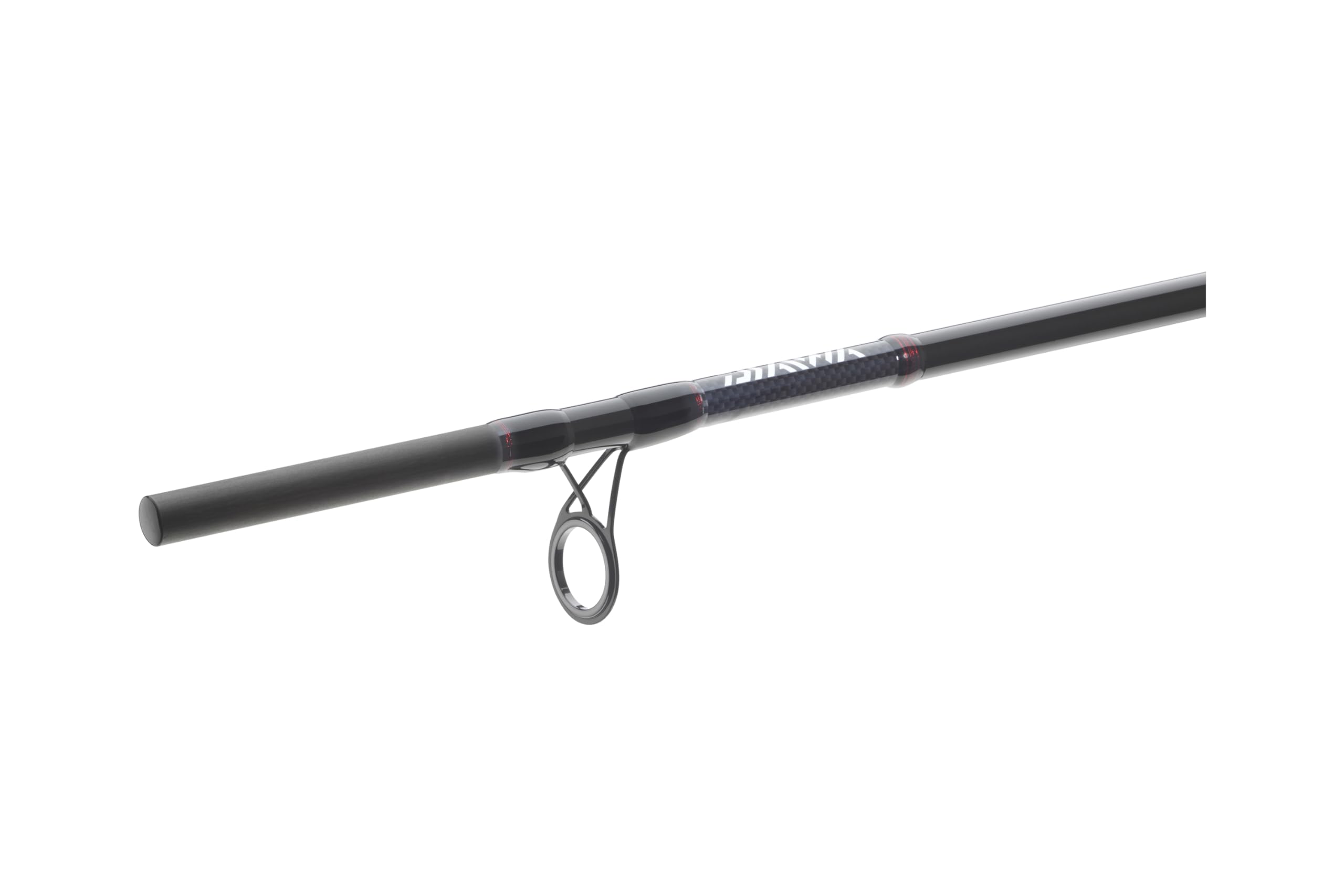 Daiwa Ninja X Feeder 390XH reel seat area detail showcasing secure DPS seating.