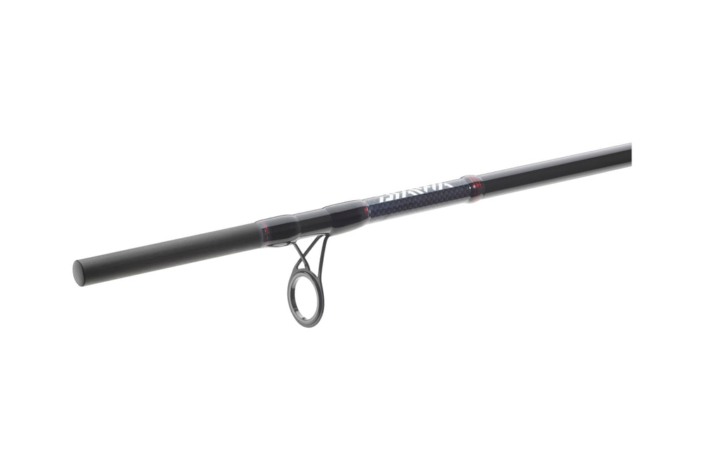 Daiwa Ninja X Feeder 390XH reel seat area detail showcasing secure DPS seating.