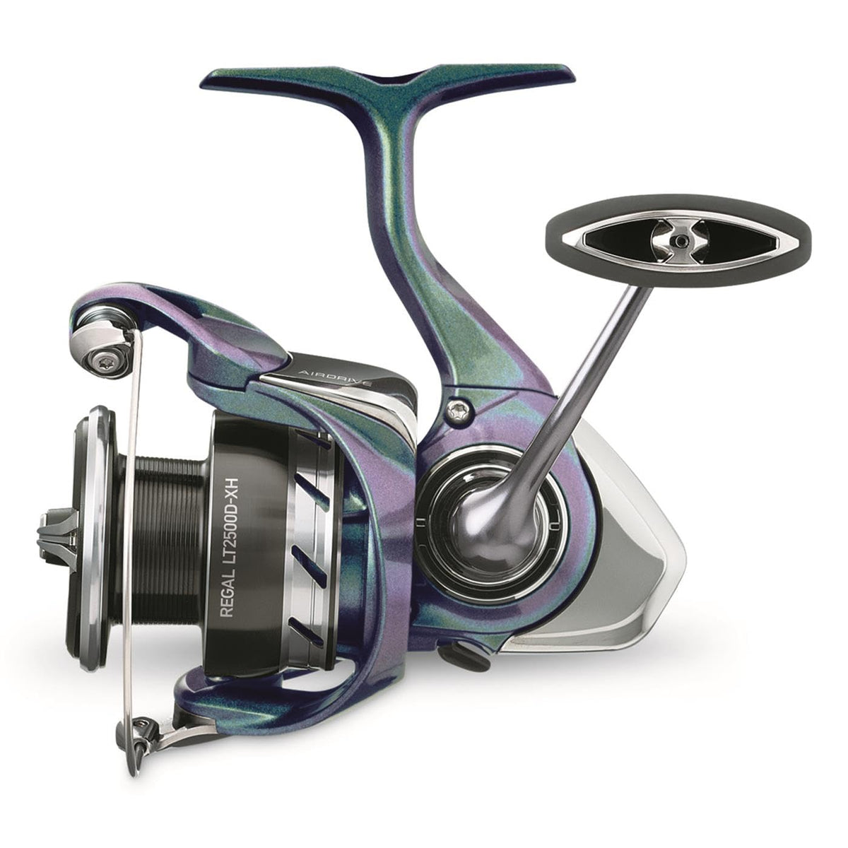 Daiwa Regal LT Air Rotor highlights lighter, balanced rotation for smoother retrieves.