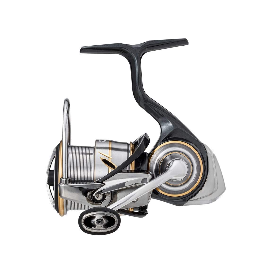 Daiwa Rubius FC 2020 finish detail and branding on the reel surface.