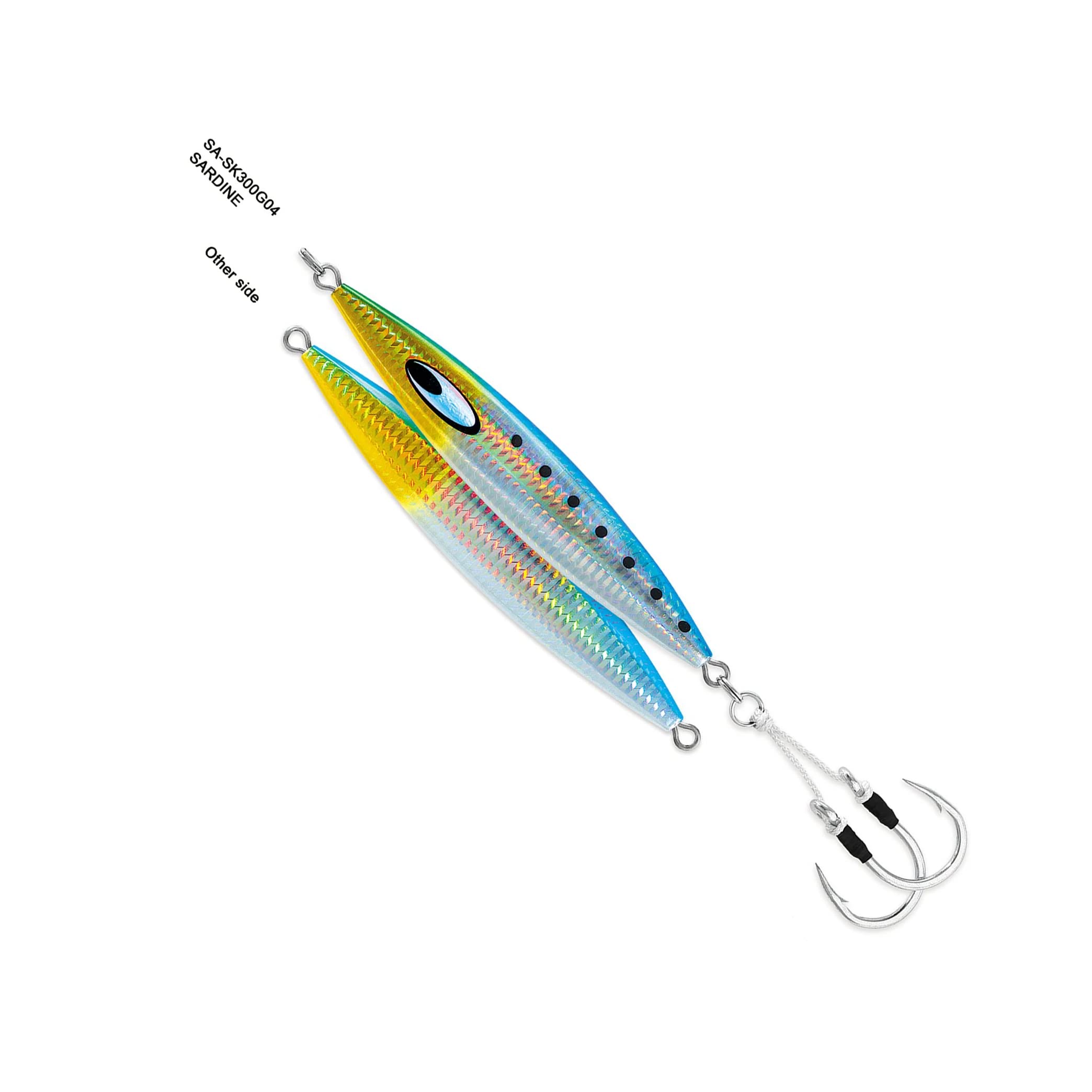 Daiwa SA-SK250G07 9/0 hook illustrates strong hookup potential on larger targets.