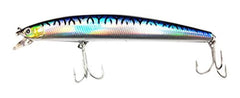 Daiwa Salt Pro Minnow Blue Mackerel lure demonstrating fast casts and erratic swimming action.