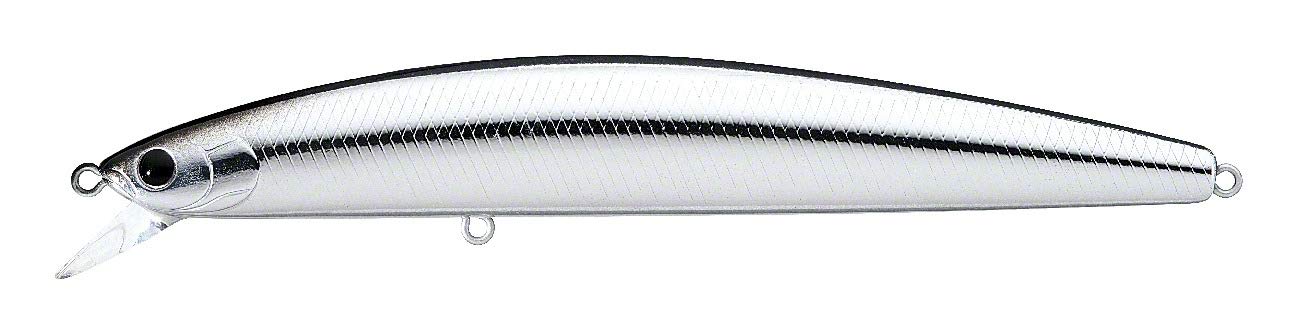 Daiwa Salt Pro Minnow Chrome lure, 6 inch, long cast performance for saltwater predators.