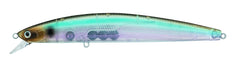 Daiwa Salt Pro Minnow D80 Grunion side view highlighting lifelike minnow profile.