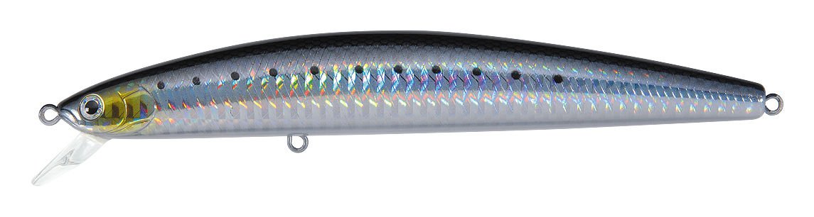 Daiwa Salt Pro Minnow Sardine lure delivering long casts and lifelike swimming action.