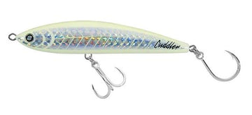 Daiwa Saltiga Cuddler 185F Pink Mack lure attracts game fish in saltwater settings