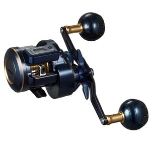 Daiwa Saltiga IC 300L-DH side view highlighting offshore bait reel rugged build