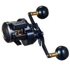 Daiwa Saltiga IC 300L-DH side view highlighting offshore bait reel rugged build