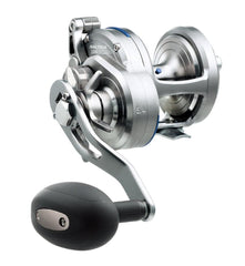 Daiwa Saltiga SASD50HA reel side view highlighting durable construction.