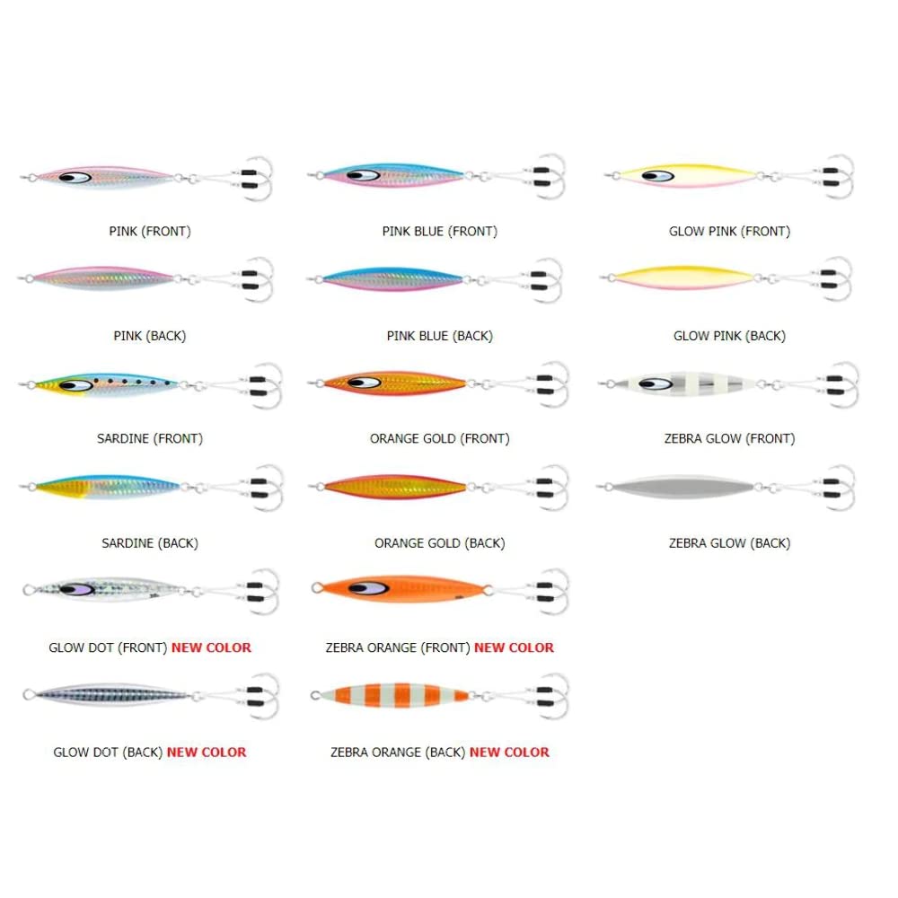 Daiwa Saltiga SK Jig orange-gold bottom view for depth targeting