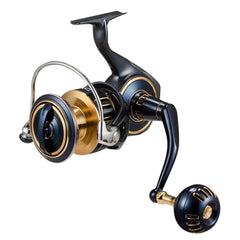 Daiwa Saltiga drag adjustment close-up emphasizes controlled stopping power.