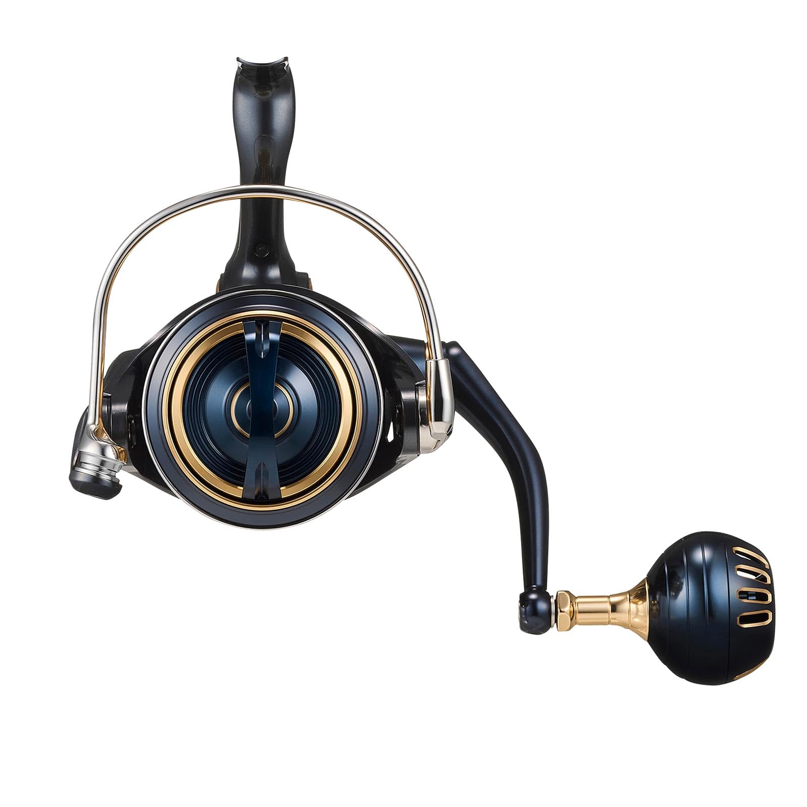 Daiwa Saltiga roller-oscillation gear system close view enhances smooth retrieves.