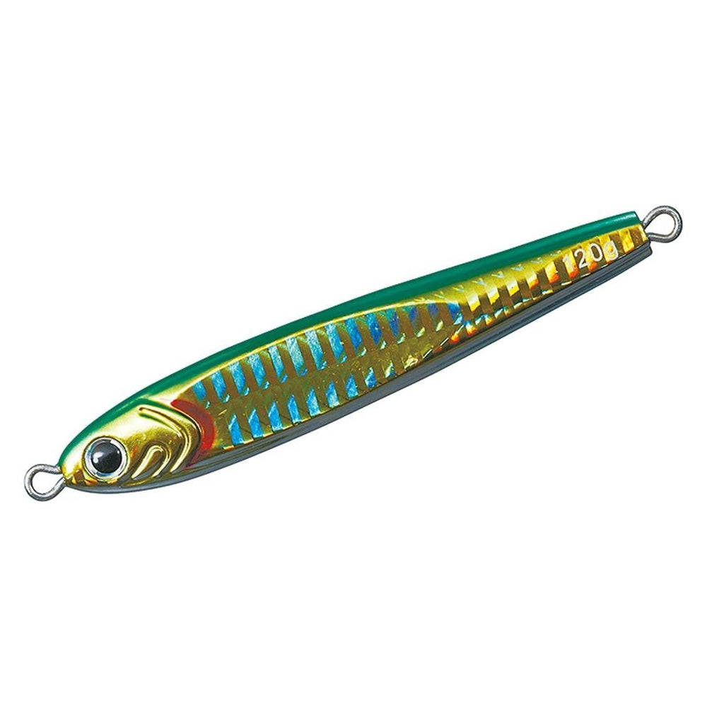 DAIWA Saltiga TG Bait 6.3 oz front view highlights PH Green Gold lure for versatile saltwater jigging.