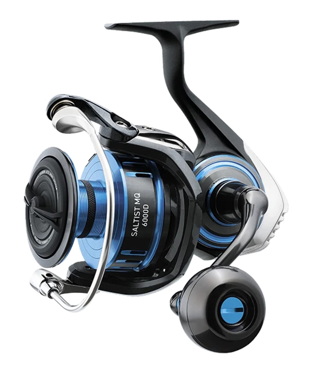 Daiwa Saltist MQ spinning reel for saltwater use, smooth operation.