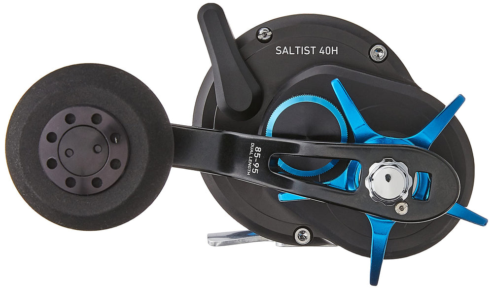 Daiwa Saltist 40H drag-system closeup demonstrates precise star drag and strong holds.