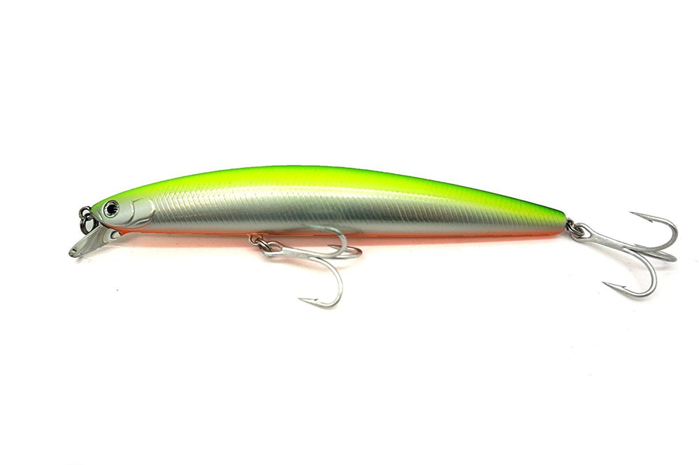 Daiwa Salt Pro Minnow floating lure Parrot color for topwater fishing success