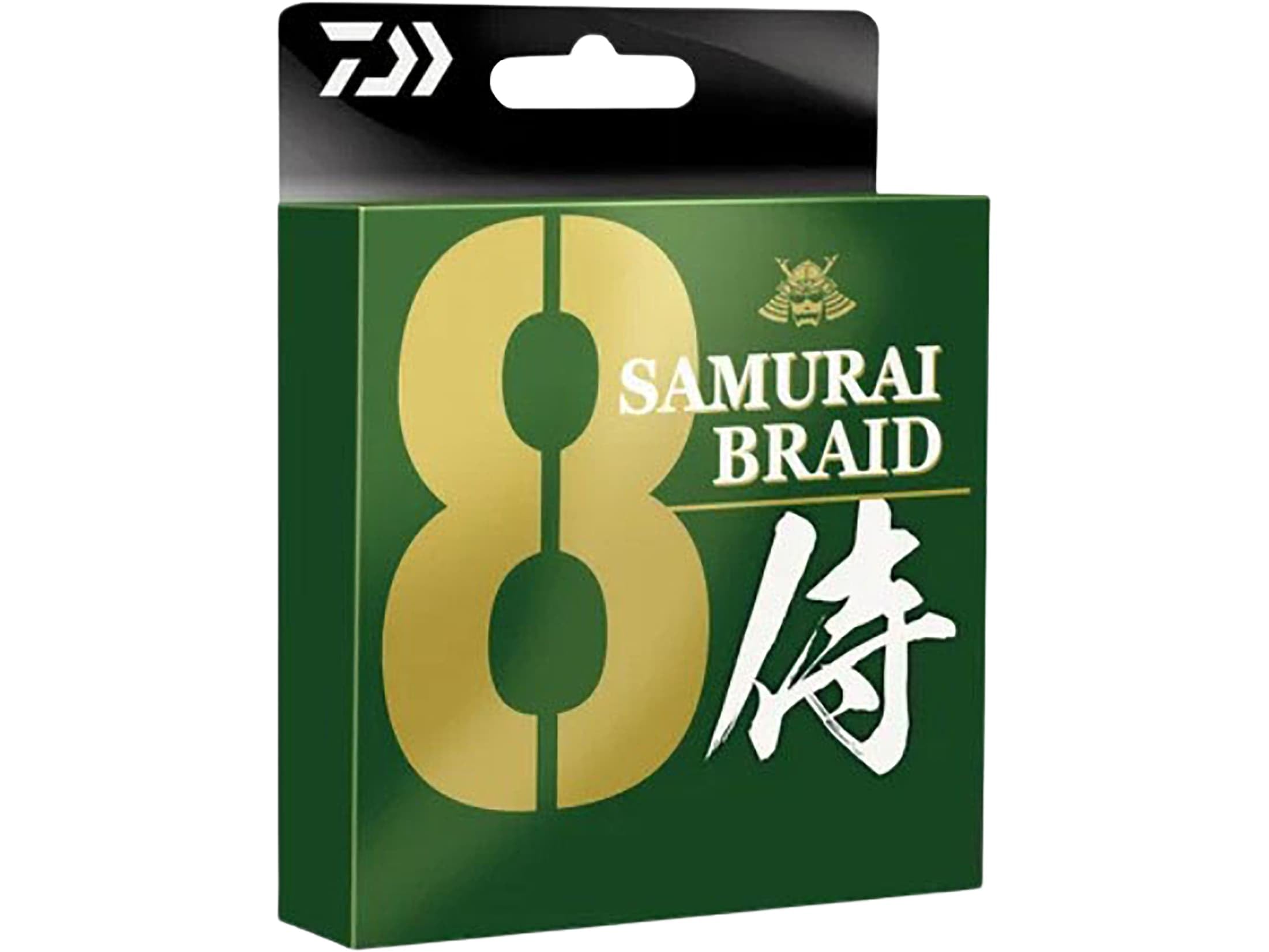 Daiwa Samurai X8 braided line in dark green ready for long casts and sensitive feel