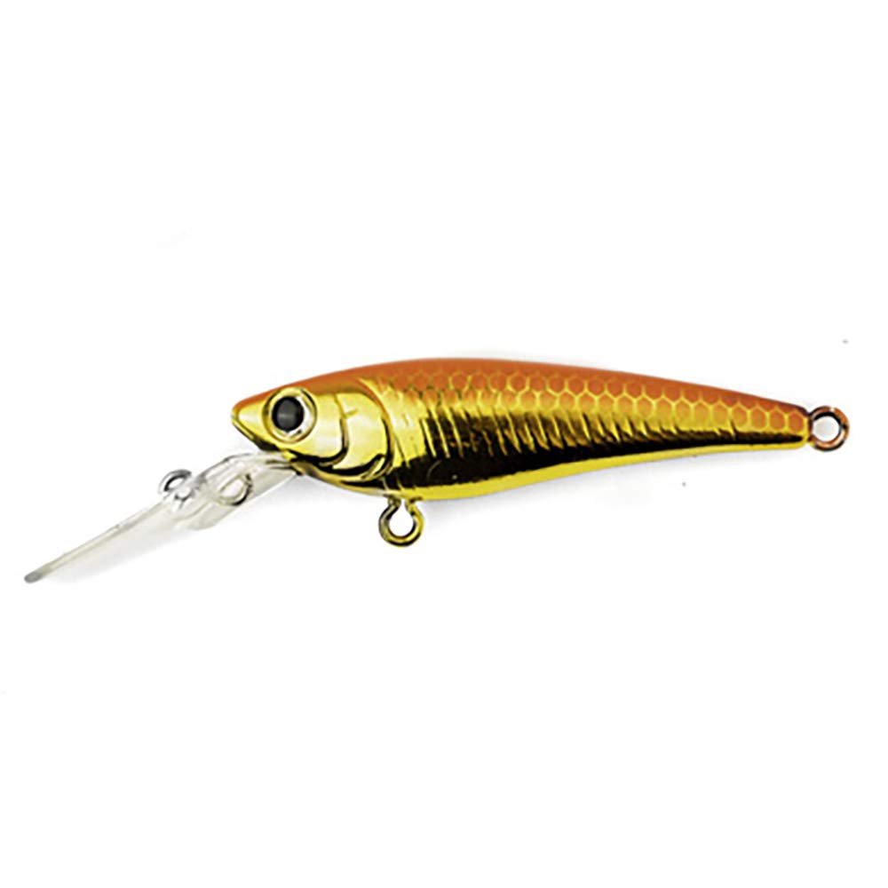 Daiwa SCS5SP24 Shad 2 suspending lure in Gold Orange Multicolor boosts depth control