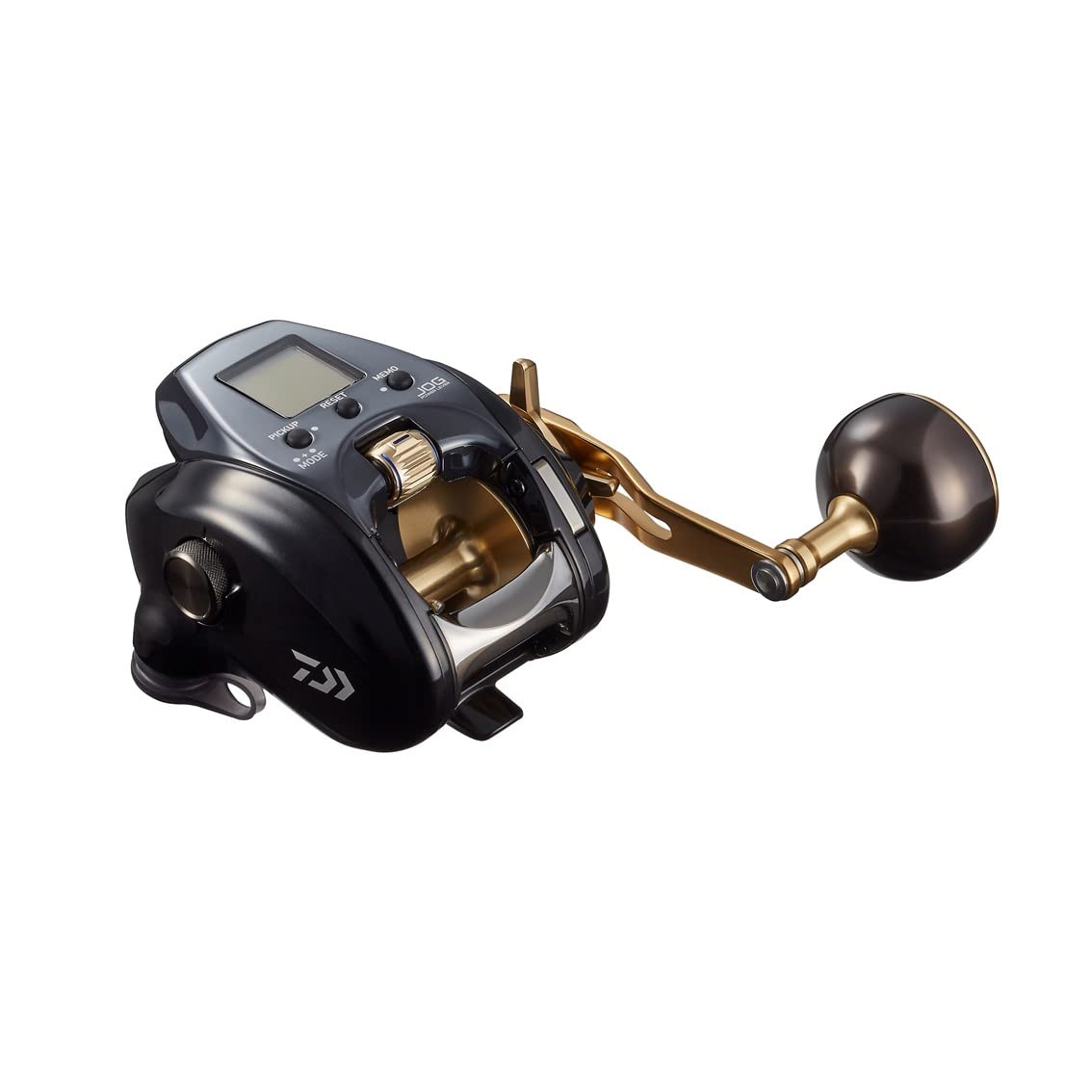 Daiwa Seaborg G300J drag system closeup shows strong stopping power