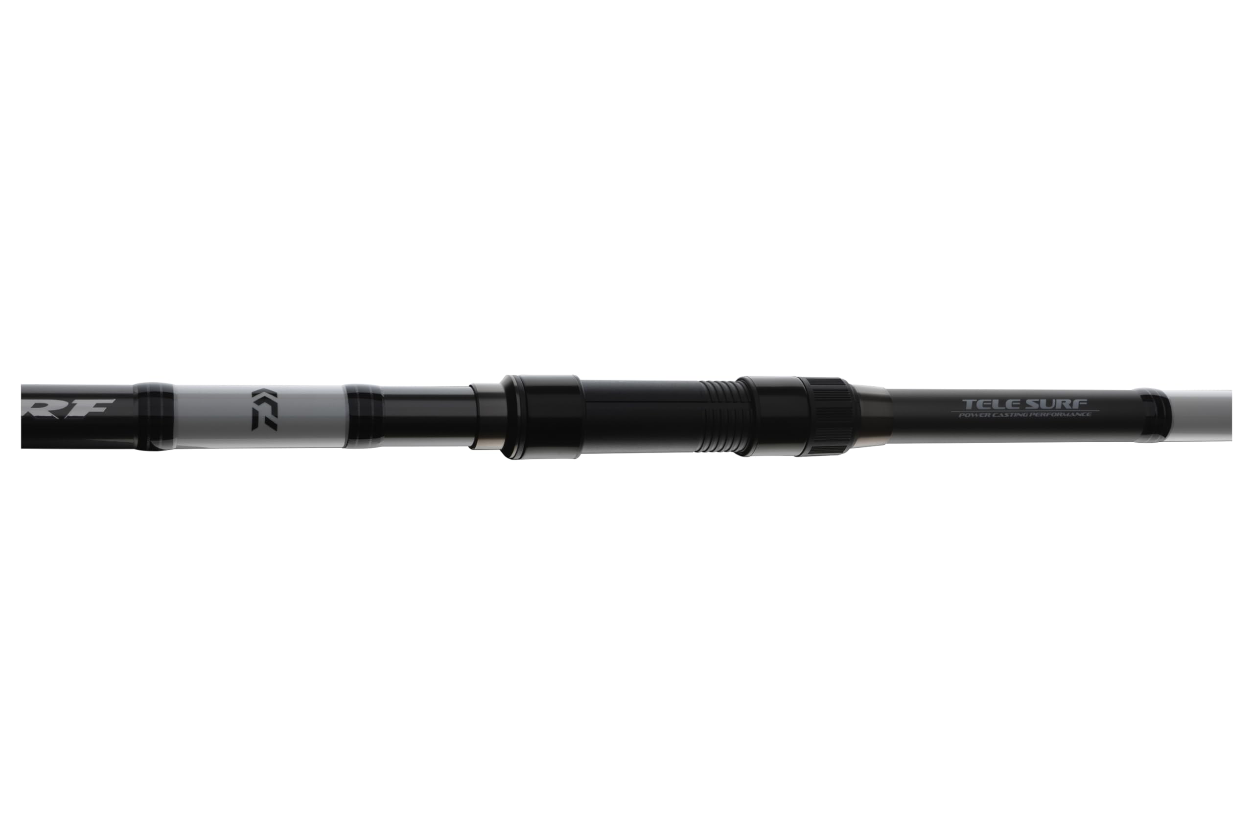 Six-piece Seahunter X Tele Surf rod laid out for display