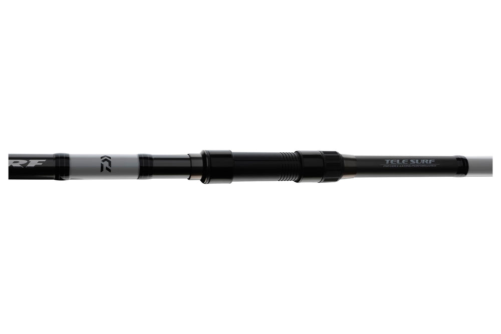 Six-piece Seahunter X Tele Surf rod laid out for display