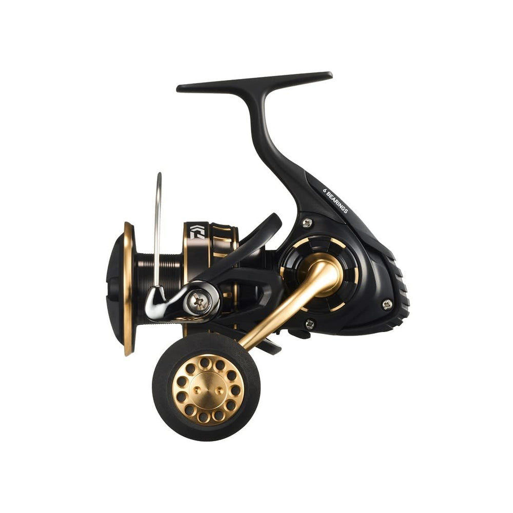 Daiwa reel close-up on drag system for precise control