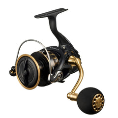 Daiwa Shore Jigging Spinning Reel 23BG SW 5000D-CXH front view, durable aluminum body