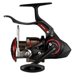 Daiwa Signus 3000LBD reel front view highlights BITURBO brakes for confident beach fishing