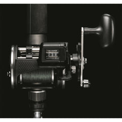 Daiwa SL20LC3B Sealine SL-3B side view shows precise line counter and smooth operation