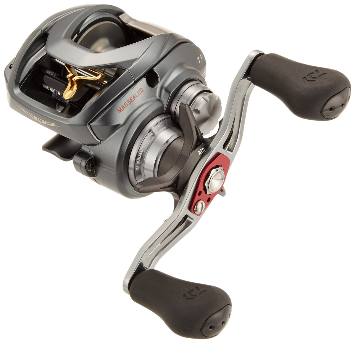Daiwa Steez A TW 190 front view shows compact precision and balanced feel