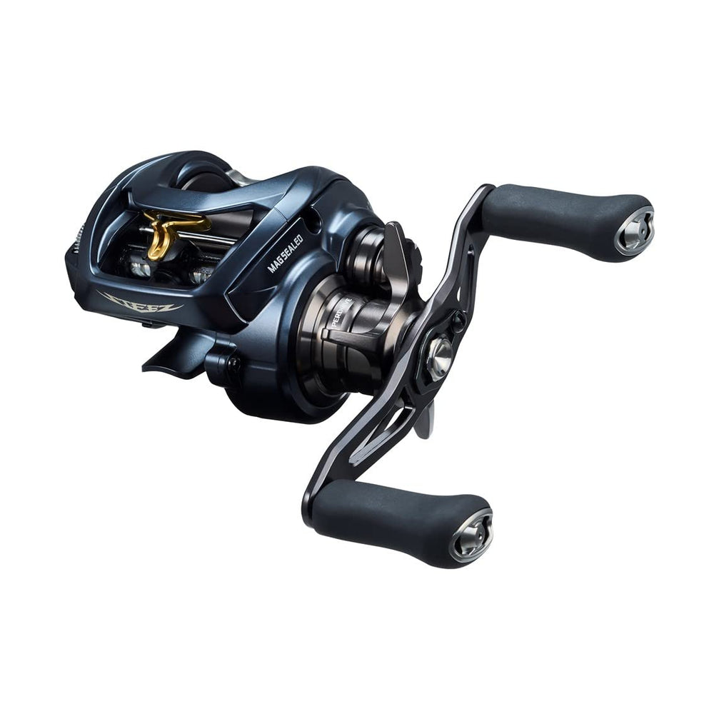 Daiwa Steez AII TW 1000XHL front view ideal for precise long casts and smooth retrieves.