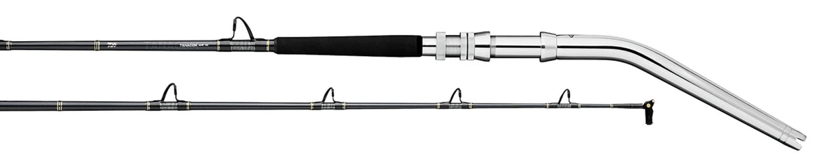 Daiwa Tanacom Dendoh deep drop rod ready for offshore heavy-line fishing.