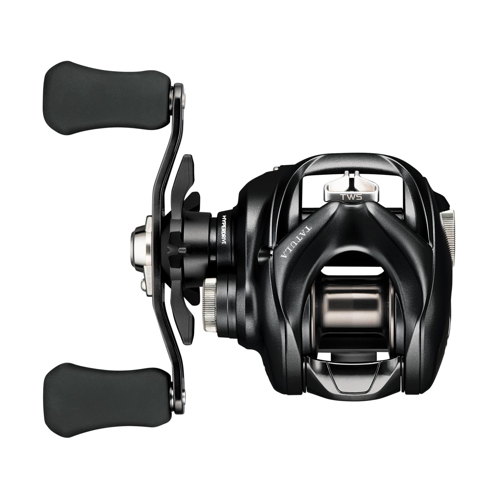 Daiwa Tatula 100 baitcast reel in hand highlighting smooth retrieval potential