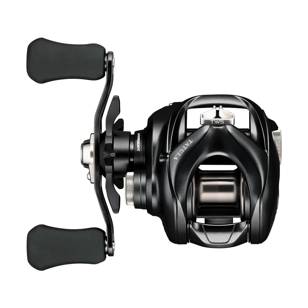 Daiwa Tatula 100 baitcast reel in hand highlighting smooth retrieval potential