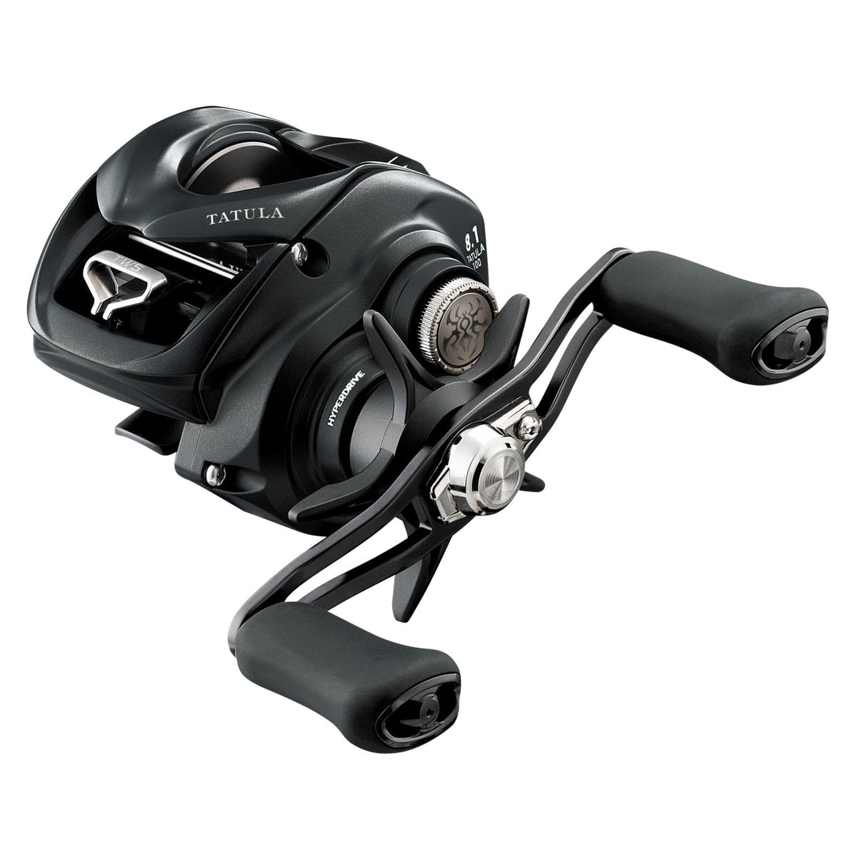 Daiwa Tatula 100 baitcast reel side view highlighting compact design for controlled casting