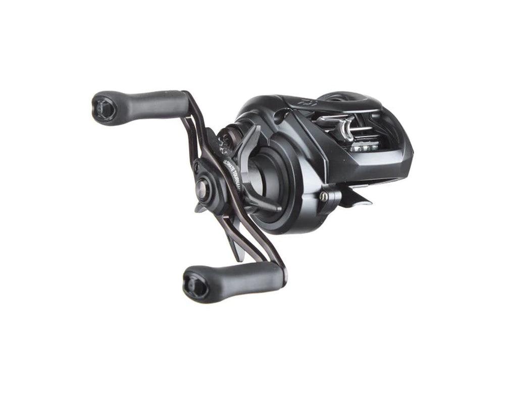 Daiwa Tatula Elite Baitcasting Reel Hyper Speed in action for fast retrieves and precise casting.
