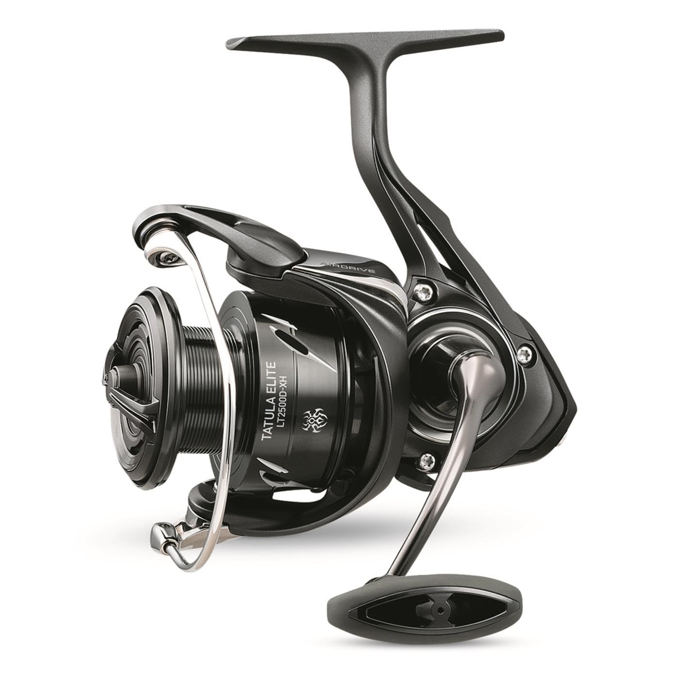 Daiwa Tatula Elite spinning reel with silky drag for precise line control.
