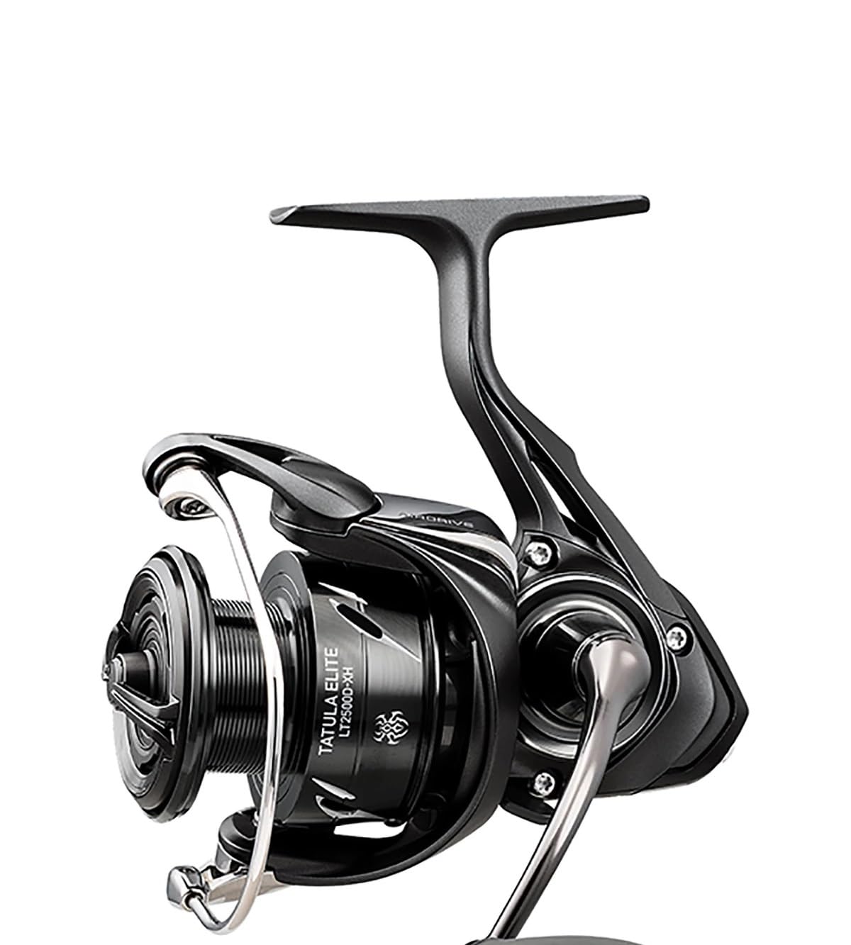 Daiwa Tatula Elite spinning reel close-up, highlighting durability and smooth drag for versatile fishing.