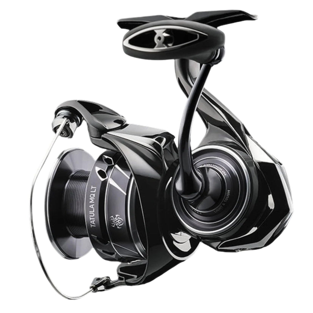 Daiwa Tatula MQ spin reel side view highlighting balanced design for smooth casting