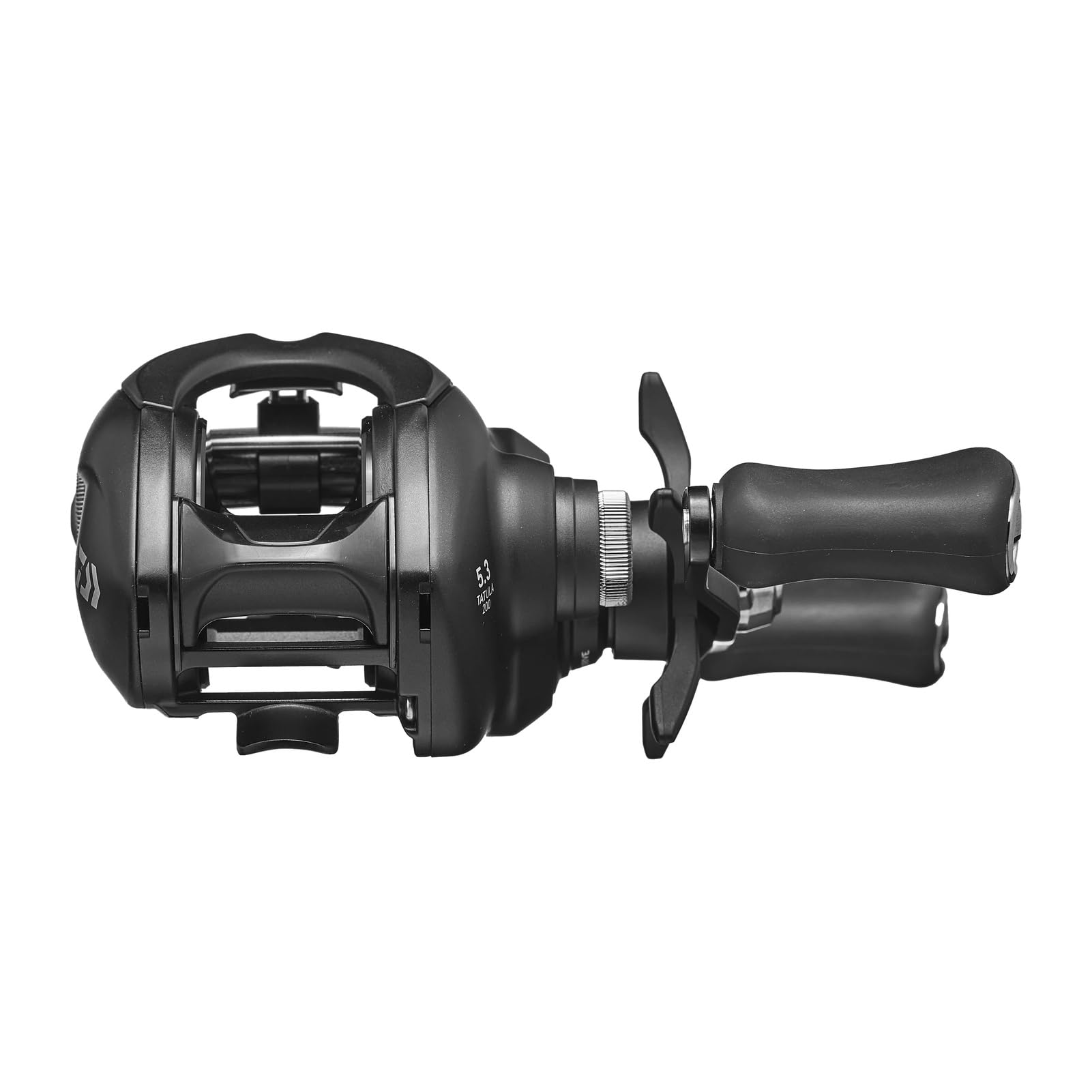 Daiwa Tatula TW 200 reel with 100mm swept handle for greater torque and comfort.