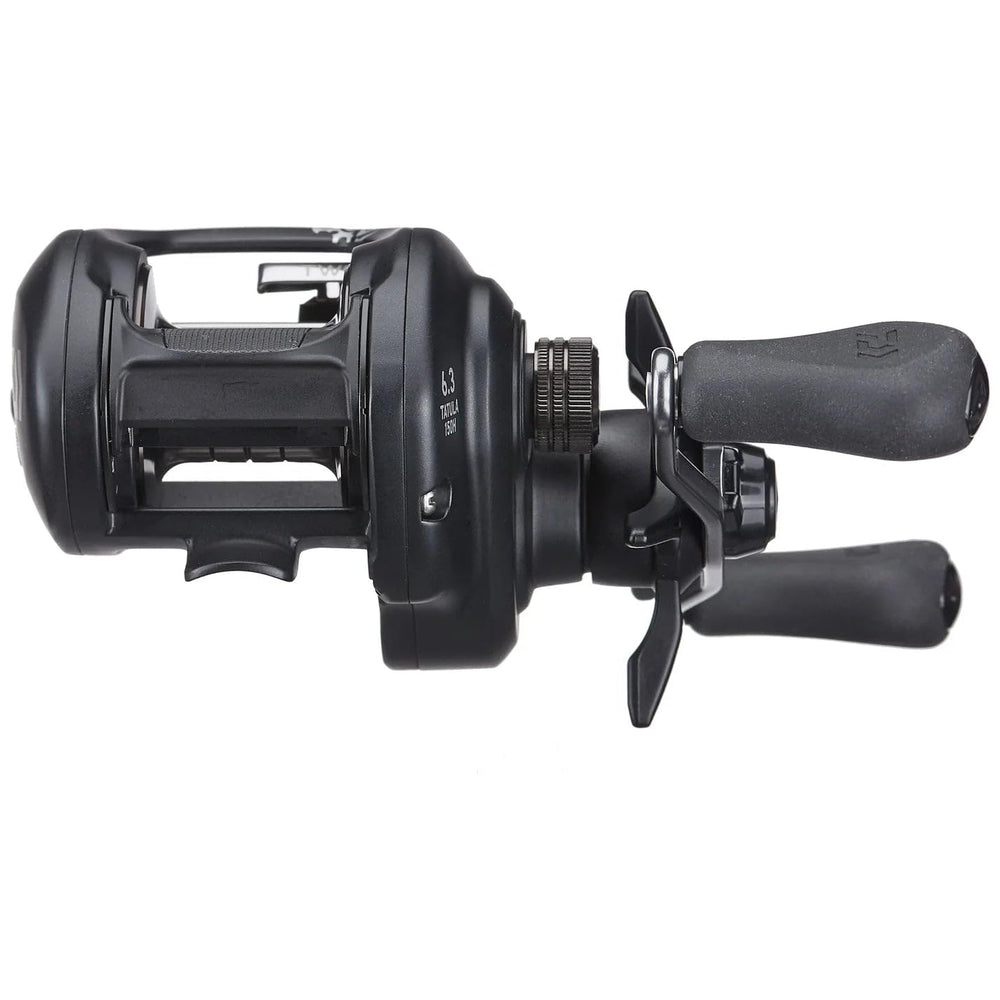 Daiwa Tatula TW150 drag system close-up, smooth and reliable stopping power.