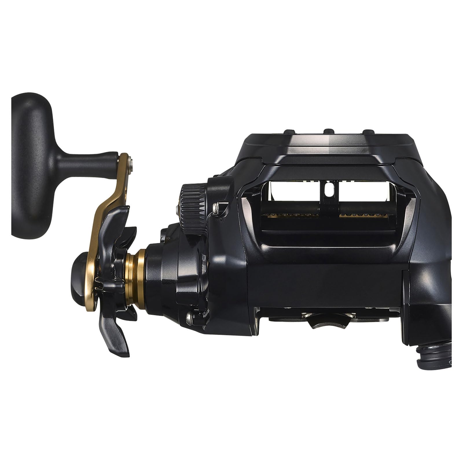 Daiwa TCS500J Tanacom reel dial closeup, precise retrieval control