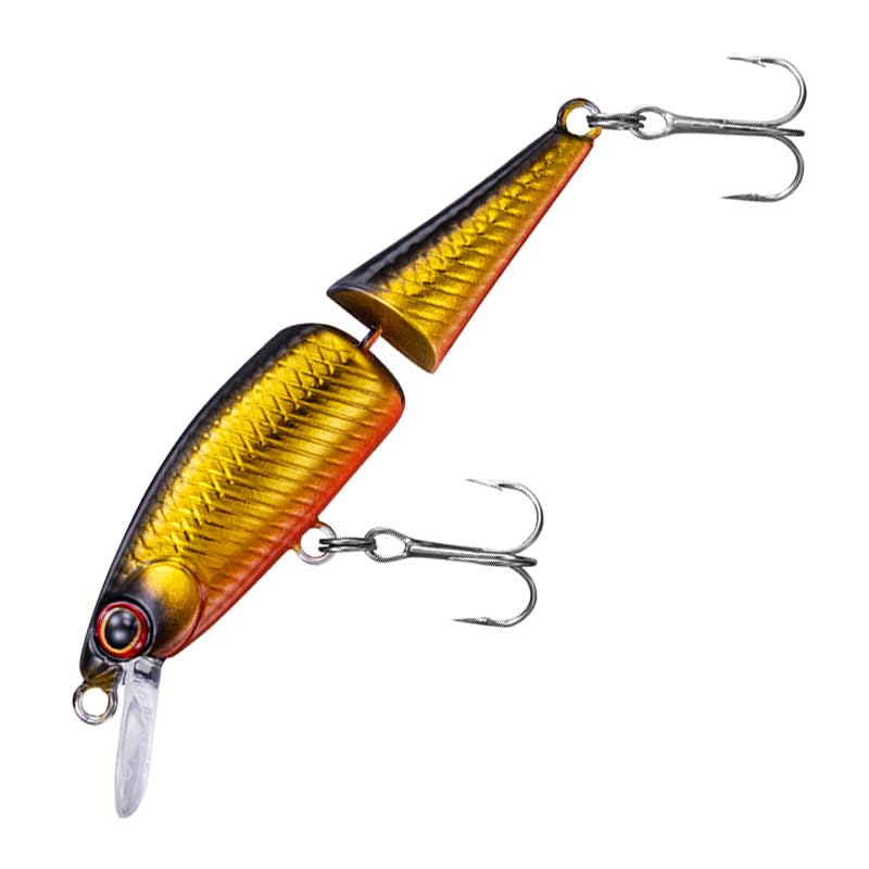 Daiwa Trout Dr. Minnow 2J 50S side view emphasizes large-tail action for bites