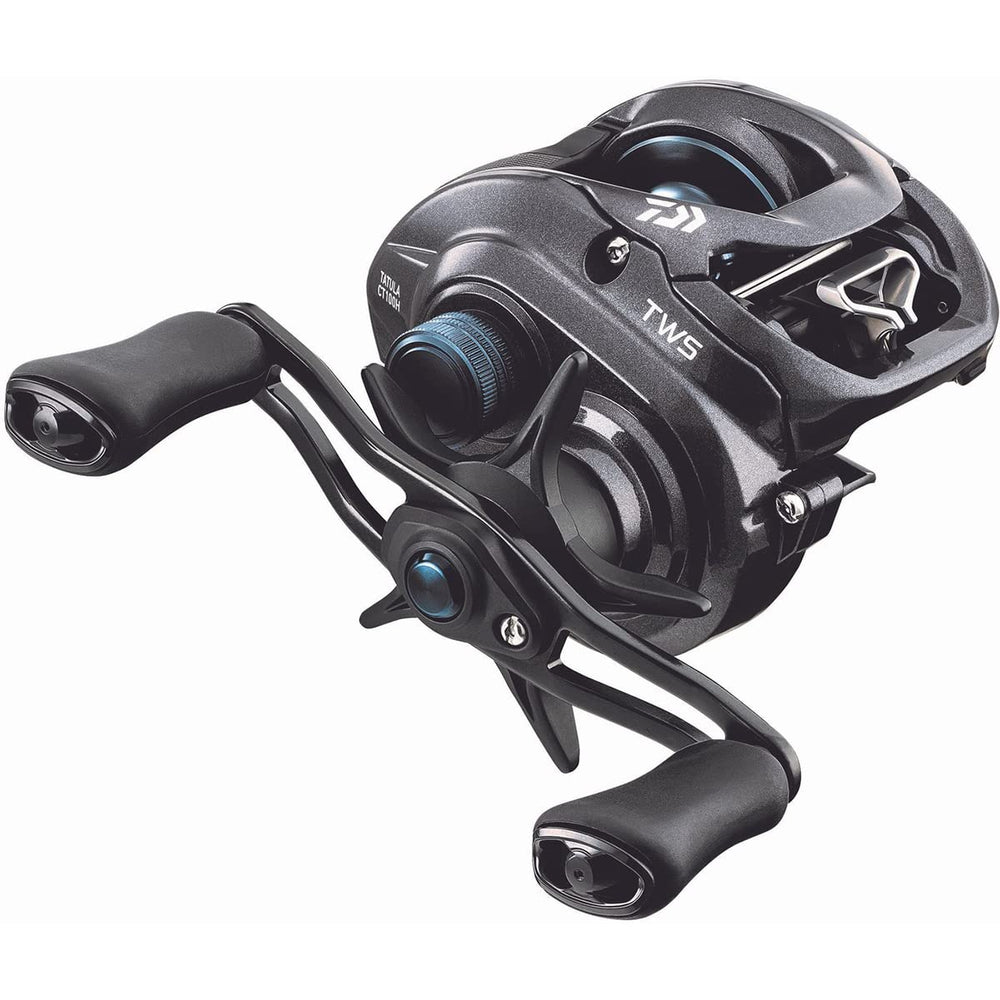 Daiwa TTUCT100H Tatula CT front view, durable multicolor reel design.