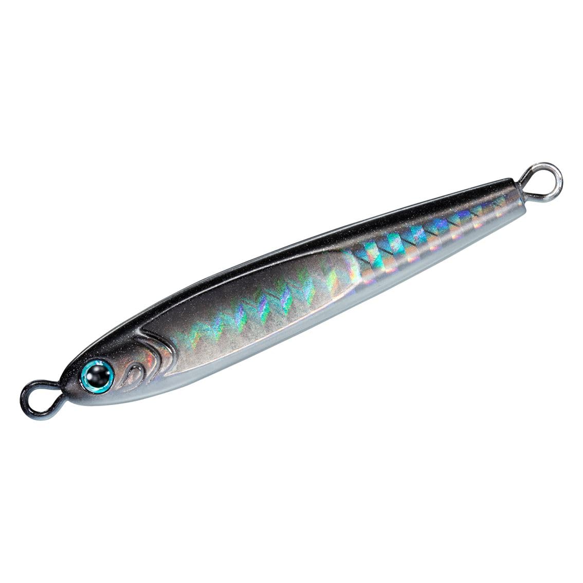 Daiwa tungsten jig 180PH Gun Meta Globerry front view shows compact body for fast descent.