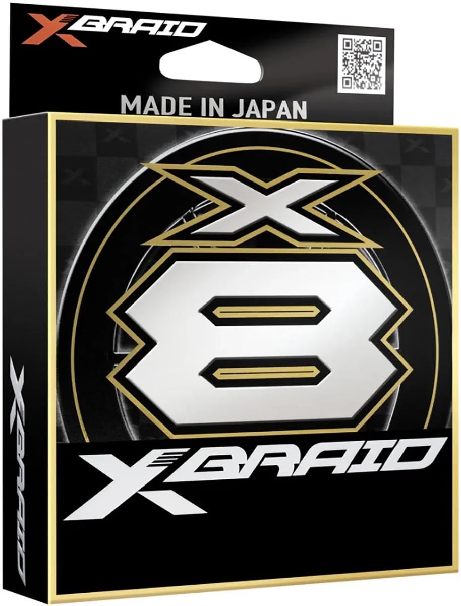 Daiwa XBRAID X8 6 lb green white braid on spool for strong performance.