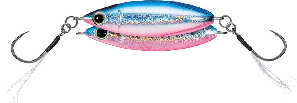 Daiwa Zakana Ko super light jig in blue-pink for precise jigging and long casts.