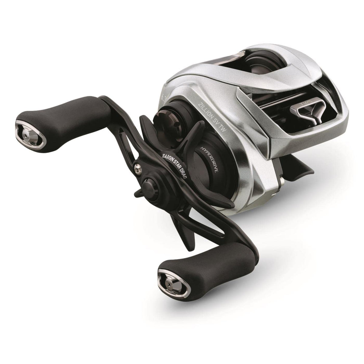 Daiwa Zillion SV baitcasting reel front close-up for smooth casts with Hyper Speed design